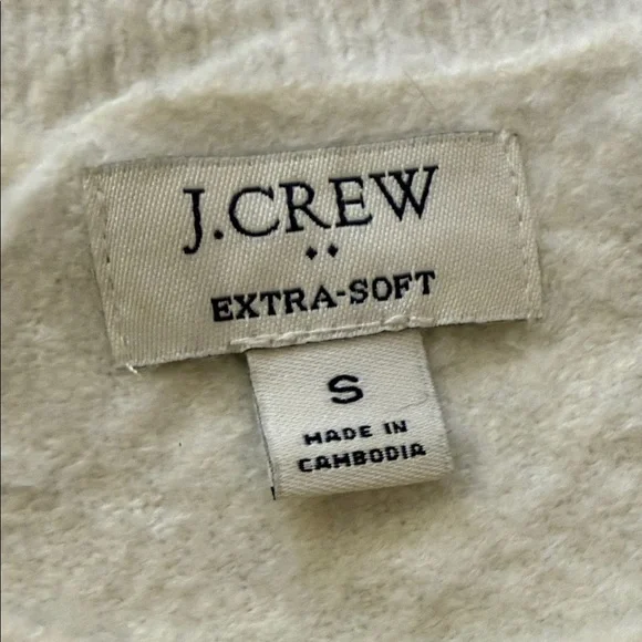 J. Crew Colorblock Sweater - White, Cream, Olive - Picture 4 of 5